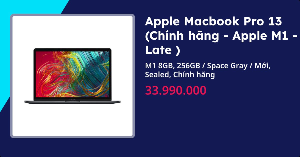 MacBook Pro 13 M1 Latte 2020 Space Grey 8GB, 256GB | 01/2026