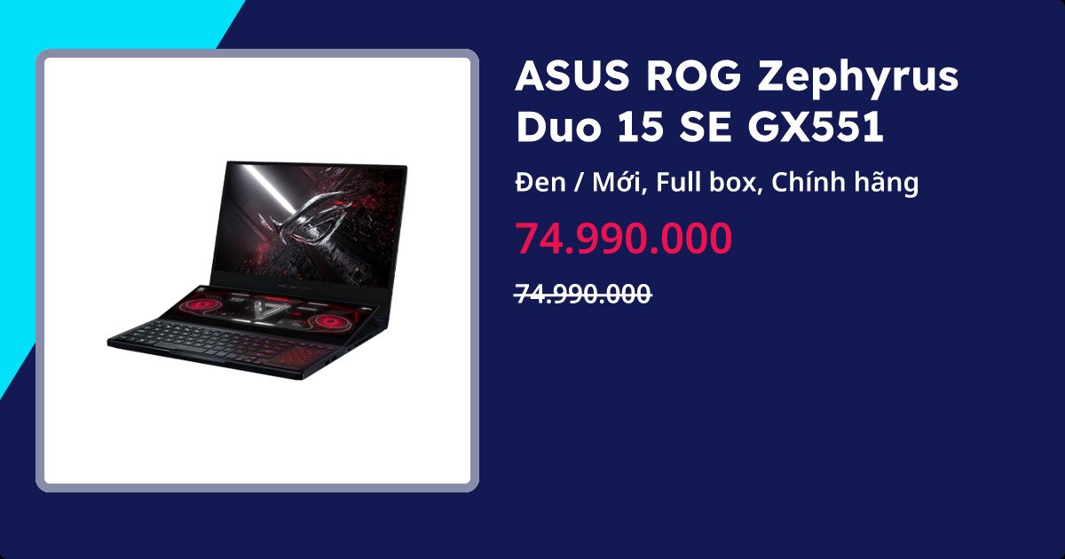 Asus Gaming Notebook Gamer Rog Zephyrus Duo ASUS ROG Zephyrus Duo