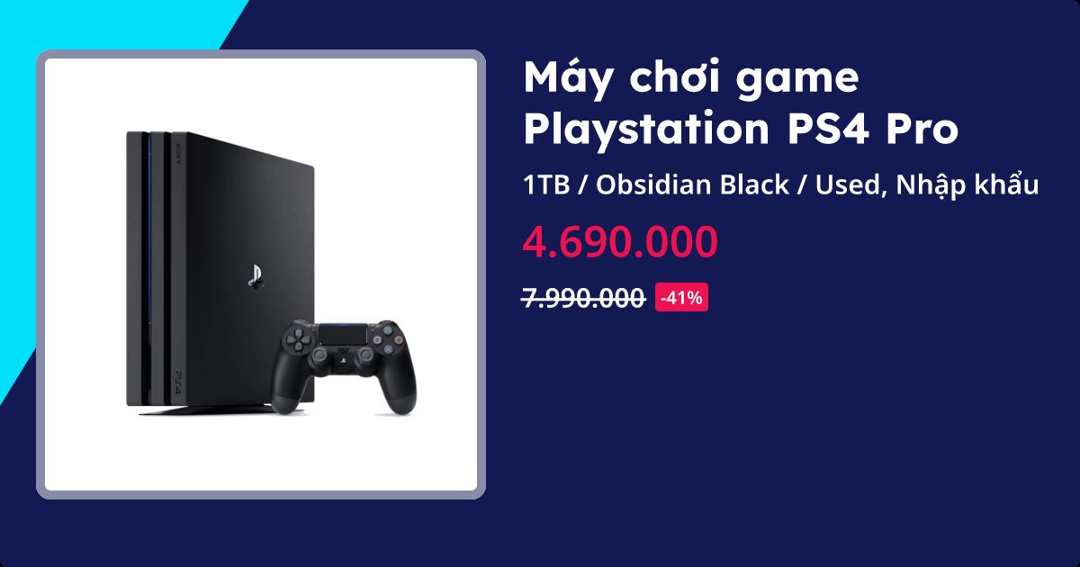 Máy chơi game Playstation PS4 Pro|New 100%, giá rẻ 10/2025