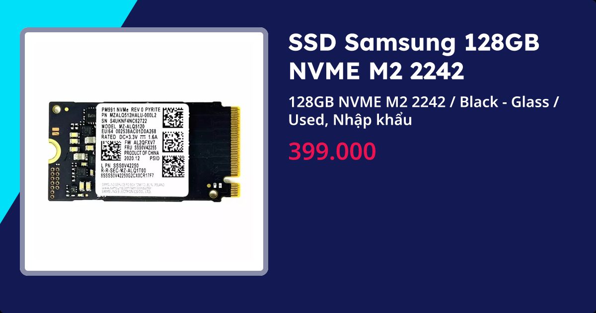 SSD Samsung 128GB NVME M2 2242 | 06/2025 - Thinkpro.vn